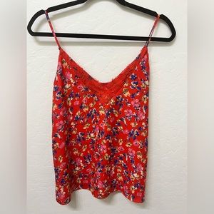 Red floral Cami